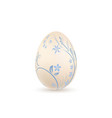 easter egg 3d icon pastel egg isolated white vector image vector image