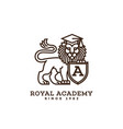 lion logo vector image