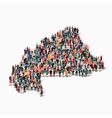 people map country burkina faso vector image