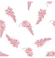 seamless pattern with hand drawn pastel ginger vector image