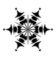 simple snowflake isolated vector image