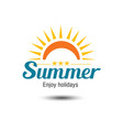 summer emblem vector image