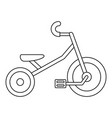kid tricycle icon outline style vector image