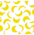 banana seamless pattern bunches of fresh yellow vector image vector image