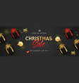 banner or poster for christmas sale vector image
