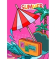 summer style background vector image