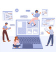 web content database management digital vector image