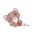 funny cat vector image