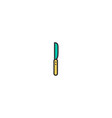 knife icon design gastronomy vector image