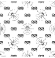 surfing seamless pattern with van vector image vector image