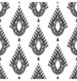 black and white seamless pattern vector image