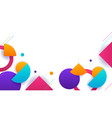 blue orange red yellow white colorful square vector image