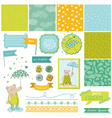 baby bear shower theme vector image