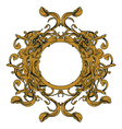 baroque floral ornament vector image vector image