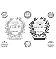 set of round classical emblems vector image