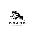 arise black frog art logo design inspiration vector image
