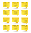 calendar 2013 origami style vector image vector image