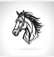 horse head design on white background easy vector image vector image