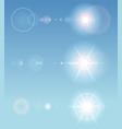 illuminated explosion lens flare sunlight flash vector image
