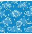 summer simless background vector image