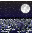 christmas night background vector image