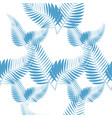 exotic leaves rainforest seamless hand painted vector image