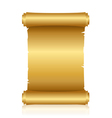 gold shiny scroll vector image vector image