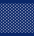 usa style seamless pattern white stars on blue vector image vector image