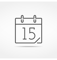 calendar icon vector image vector image