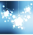 elegant christmas background with snowflakes vector image