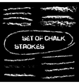 chalk lines hand drawn strokes vector image