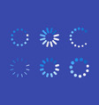 progress loading bar set indicators download vector image vector image