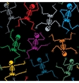 skeletons seamless pattern vector image