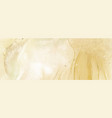 abstract fluid art with yellow alcohol ink vector image