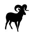 bighorn sheep silhouette vector image