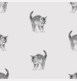 seamless background from sketches of cute little vector image vector image