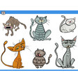 cat characters set vector image