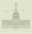 colorado state capitol in denver usa landmark vector image