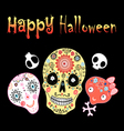 decorative skull vector image vector image