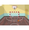 flat of sport room vector image vector image