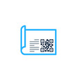 label barcode logo icon design vector image
