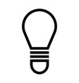 light bulb icon with outline style vector image