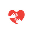 love and passion logo design template vector image vector image