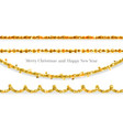 tinsel decor elements vector image