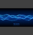 big data blue wave visualization futuristic vector image