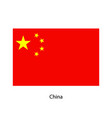 china flag official colors and proportion vector image