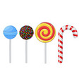 lollipops set of different candies vector image vector image