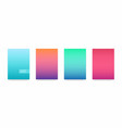 soft color gradient modern light background set vector image vector image