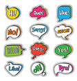 talk phrase speech bubbles with words dialogue vector image