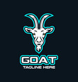 modern esports logo goat vector image vector image